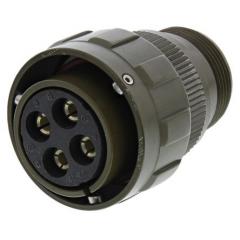 Souriau 851 系列 19路 电缆安装 连接器 卡口耦合 插头 85106T1419P50, 公触芯, 外壳尺寸14, MIL-DTL-26482