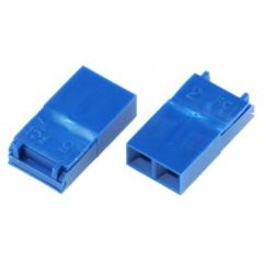 Amphenol FCI Mini-Jump 系列 蓝色 2路 2.54mm节距 闭合顶部 跳线母座 65474-002LF, 黄铜触芯