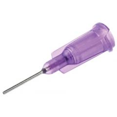 Metcal 紫色 直 粘合剂分配器针 TE721050PK, 规格号21G, 使用于10 cc 注射器