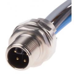Hirose SR30 系列 4路 电缆安装 直向 连接器 插头 SR30-10PM-4P(71), 公触点, 螺丝锁接合