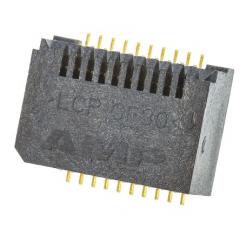 TE Connectivity 20路 母 SFP连接器 1367073-1, 金镀镍 磷铜触芯