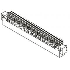 Harting 09 03 系列 2 行 64 路 2.54mm 节距 直角 DIN 41612 插头 09023646921, B型 C2等级, 焊接端接, 2A
