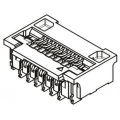 Molex Easy-On 系列 0.25mm 节距 25 路 直角 SMT 母 FPC 连接器 502078-2510, 带锁定机制
