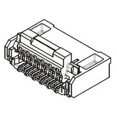 Molex Easy-On 系列 0.25mm 节距 21 路 直角 SMT 母 FPC 连接器 503300-2110, 带锁定机制