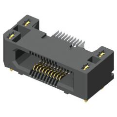 Samtec ERF5 系列 2行 120路 垂直 0.5mm节距 表面贴装 印刷电路板插座 ERF5-060-05.0-L-DV-K-TR