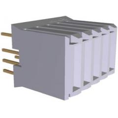 TE Connectivity Z-PACK HM 系列 5路 直 通孔 印刷电路板插座 120953-2, 焊接端接, 板对板