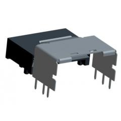 TE Connectivity EVERCLEAR Mini-SAS 系列 36路 直角 0.8mm节距 通孔 母 印刷电路板插座 1888019-6, 焊接端接