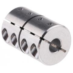 Ruland 5mm孔径 一件式 铝 刚性联轴器 MCLX-5-5-A, 15mm外径, 22mm长, 夹紧螺丝紧固