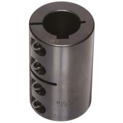 Ruland 20mm孔径 一件式 黑色氧化钢 刚性联轴器 MCLC-20-20-F, 42mm外径, 65mm长, 夹紧螺丝紧固