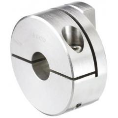 Huco 10mm孔径 铝 滑块联接 456H33.32, 33.3mm外径, 15mm长轮毂, 钳制紧固