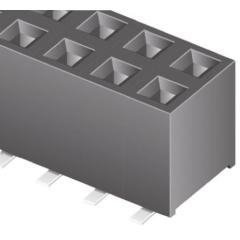 Samtec TLE 系列 2行 40路 直 2mm节距 表面贴装 印刷电路板插座 TLE-120-01-G-DV, 焊接端接, 板对板