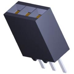 TE Connectivity AMPMODU Mod II 系列 1行 5路 直 2.54mm节距 通孔 印刷电路板插座 5-534237-3, 焊接端接, 板对板