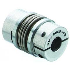 Huco 20mm孔径 8nm扭矩 不锈钢 波纹耦合 554.45.4848, 45mm外径, 63mm长, 夹紧紧固