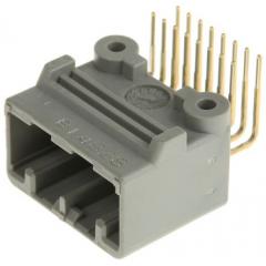 JAE MX34 系列 16路 2.2mm节距 (2排) 直角 PCB 针座 MX34016NF1, 焊接端接, 3A, 通孔