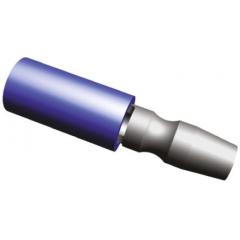 TE Connectivity PIDG 系列 蓝色 绝缘 公 压接子弹型连接器 324225, 4.09mm 插塞接头直径