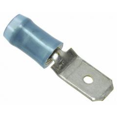 TE Connectivity PIDG FASTON .250 系列 蓝色 绝缘 压接接头端子 140971-2, 镀锡触芯, 5.14mm²接片