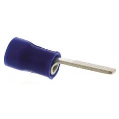 TE Connectivity PLASTI-GRIP 系列 蓝色 绝缘 压接刀片端子 131444, 插片长10.3mm, 4.9mm内径