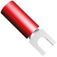 TE Connectivity PIDG 系列 红色 绝缘 压接铲形连接器 327717, M2.5 螺栓, 22AWG 至 16AWG