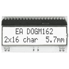 Electronic Assembly 半透反射 字母数字 LCD 单色显示器 EA DOGM162W-A, 2行16个字符