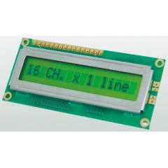 Displaytech 反射式 字母数字 LCD 单色显示器 161A-BA-BC, 1行16个字符