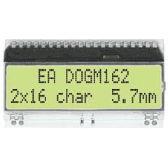 Electronic Assembly 反射式 字母数字 LCD 单色显示器 EA DOGM162L-A, 2行16个字符, 4位、8位、SPI 接口