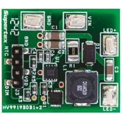 Microchip Supertex LED 驱动器 HV9919 评估测试板 HV9919BDB1