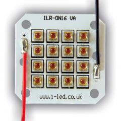 ILS OSLON 80 16  PowerStar 系列 16 红色 圆形 LED 阵列 ILR-ON16-FRED-SC211-WIR200., 3126 mW, 引线