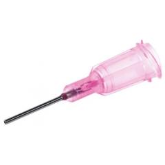 Metcal 粉红色 直 粘合剂分配器针 TE720050PK, 规格号20G, 使用于10 cc 注射器