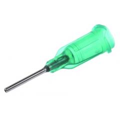 Metcal 绿色 直 粘合剂分配器针 TE718050PK, 规格号18G, 使用于10 cc 注射器