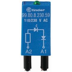 Finder 99.80.0.024.09 Plug In 接口继电器模块, 24V ac/dc