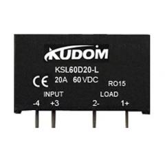 Kudom KSL60D20-L PCB（印刷电路板）安装 固态继电器, 20A, 10V dc