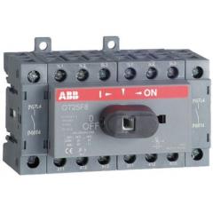 ABB IP20 8极 DIN 导轨安装 非熔断隔离开关 OT25F8, 25 A 交流, 9 kW