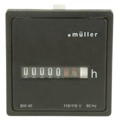 Muller BW40 系列 99999 机械显示 小时计数器 BW 40.28 115V 60 Hz, 电流，电压输入