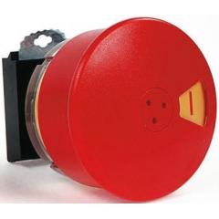 BACO BACO 系列 22mm 塑料 红色按钮 圆形 IP66 重置标志 按钮头 L22DU01A, \