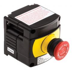 Bartec ComEx 系列 IP66, IP67 红色 紧急停止按钮 控制台开关 07-3511-10N84, 常开/常闭配置, 黑色