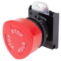 BACO BACO 系列 22mm 塑料 红色按钮 圆形 IP66 停止，转动重置 按钮头 L22ED01B, \