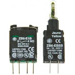 Schneider Electric XB6 系列 接触块和照明块 ZB6ZB31B, 1 常开, 12 - 24 V, 绿色 LED