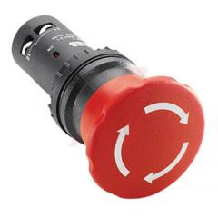 ABB Compact CE4T 系列 IP66, IP67, IP69K 紧急按钮 CE4T-10R-02, 拧动重置复位, 红色 40mm 圆形按钮头