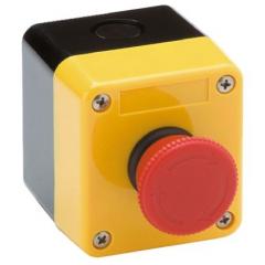 Omron A22E 系列 IP65 紧急按钮 A22E-M-11B, 拧动重置复位, 红色 40mm 蘑菇形按钮头, 常开/常闭 SPST