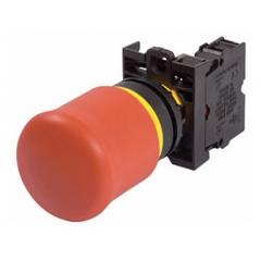 Eaton M22 系列 IP67, IP69K 紧急按钮 M22-PV-K02, 拉出复位复位, 红色 圆形按钮头, 2 常闭