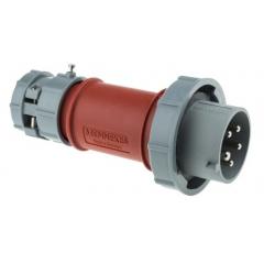 Mennekes PowerTOP 系列 红色 5P 工业电源 电缆安装 插头 3821, 16A额定电流, 400 V, IP67