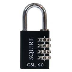 Squire RS CSL40 黑色 组合 压铸 组合挂锁, 6.35mm 锁钩