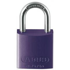 Abus 43598 紫色 钥匙键 铝，钢 安全挂锁, 6.5mm 锁钩