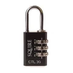 Squire RS CTL30 黑色 组合 压铸 组合挂锁, 4.7mm 锁钩
