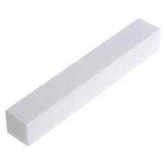 白色 可机械加工陶瓷 方形条, 100mm长 x 15mm宽 x 15mm高