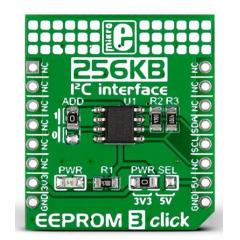 MikroElektronika EEPROM3 Click AT24CM02 EEPROM 开发板 MIKROE-1989, 使用于 mikroBUS