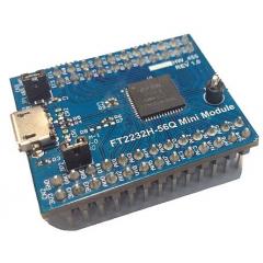 FTDI Chip FT2232H-56Q MINI MDL Mini-Module USB 至串行/先进先出（双路）接口 评估测试板