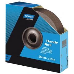 Norton Handy Roll 系列 R222 粒度320 非常精细 氧化铝 砂布卷 63642531798 x 50mm, 25m