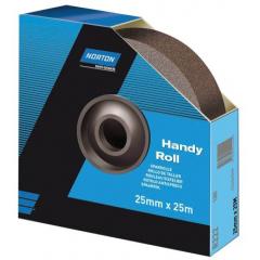 Norton Handy Roll 系列 R222 粒度400 非常精细 氧化铝 砂布卷 63642531794 x 38mm, 25m