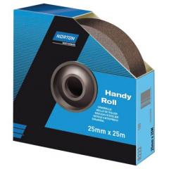 Norton Handy Roll 系列 R222 粒度100 精细 氧化铝 砂布卷 63642531818 x 50mm, 25m